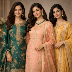 3 Piece Kurthi Sets